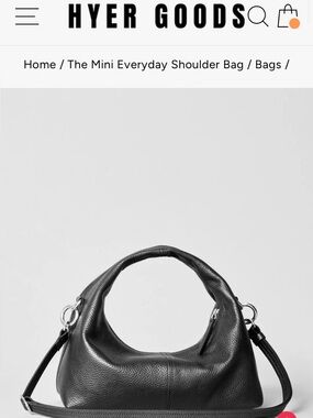 Hyer Goods Mini Everyday Shoulder Bag - Black BNWT